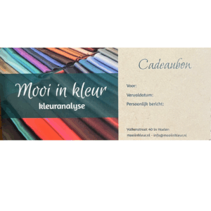 Cadeaubon Kleuranalyse